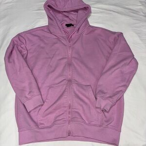 Forever 21 Purple/Pink Zip-Up Hoodie Size Medium